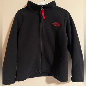 The North Face Black Jacket with Red Logo